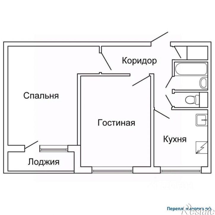 2-комн квартира ул Парковая, 23,  д. 23