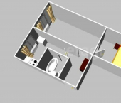 2-комн, 43кв м, этаж 1/5 Авиационная улица, 76